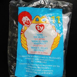 'Nook the Husky - New in Bag 1999 Ty McDonald's Happy Meal